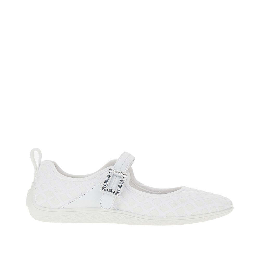 Roger Vivier Embossed Fabric Viv Low Babies Ballerinas